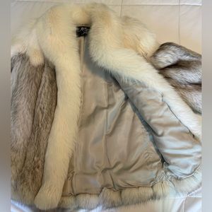 Blue Fox Fur Jacket